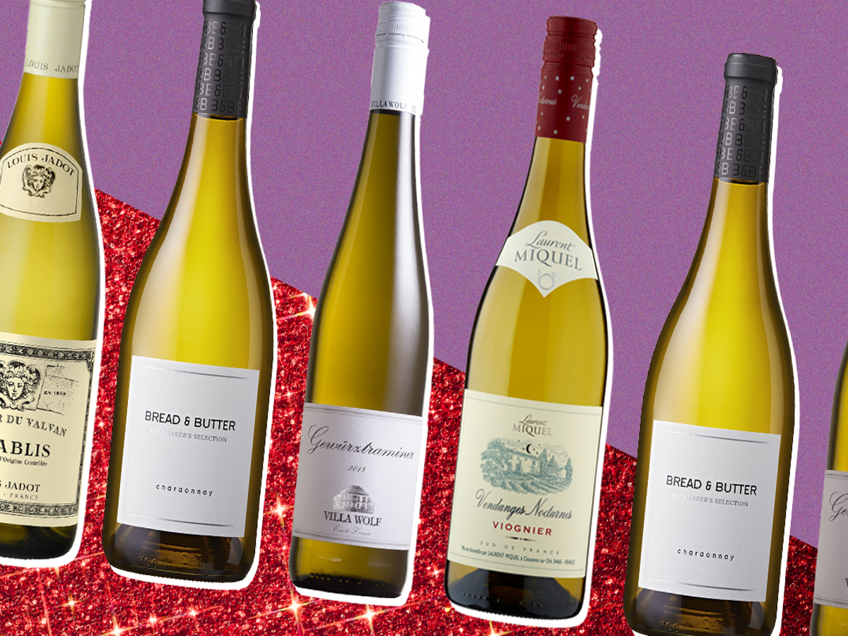 White top wine selection